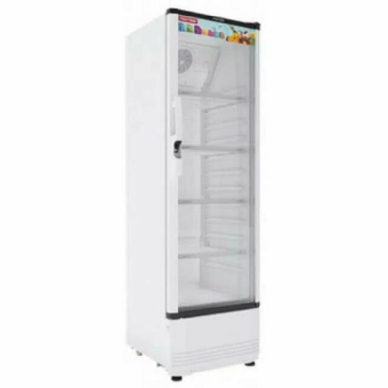 showcase Polytron SCN 230/233 L showcase pendingin 4 rak white lemari pendingin