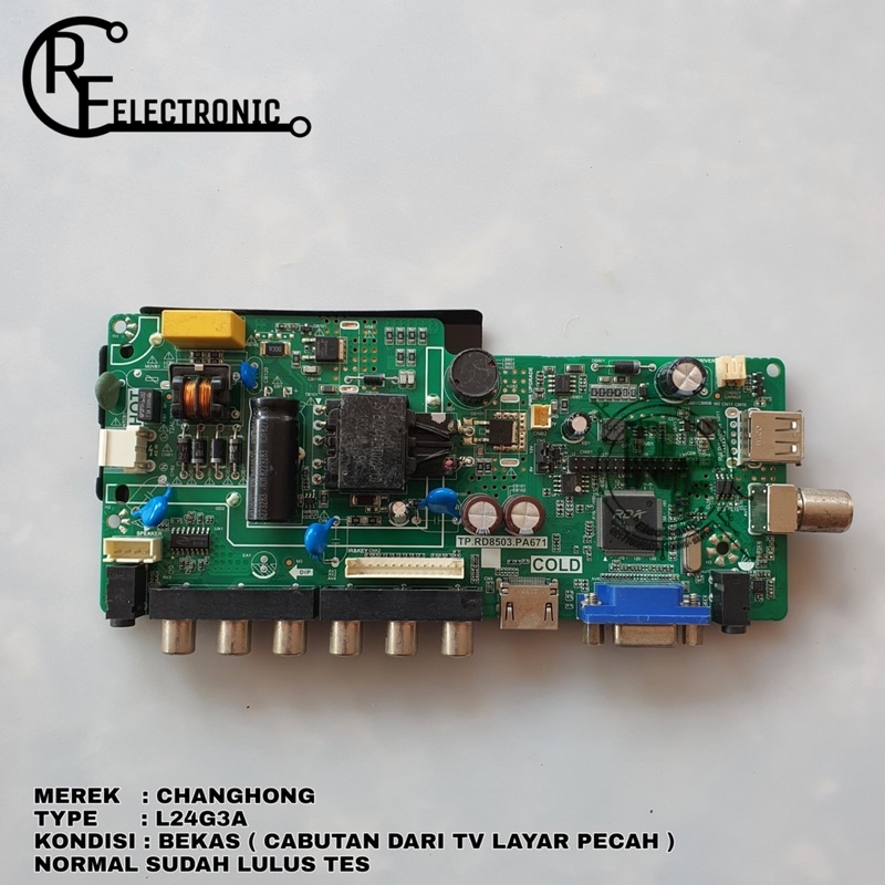 MB MOBO MAINBOARD MESIN TV LED CHANGHONG L24G3A L24G3 A