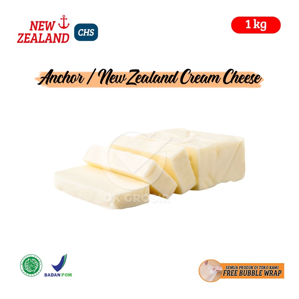 

Anchor Keju Cream Cheese Potongan (1 Kg) KHUSUS GOSEND & GRABEXPRESS