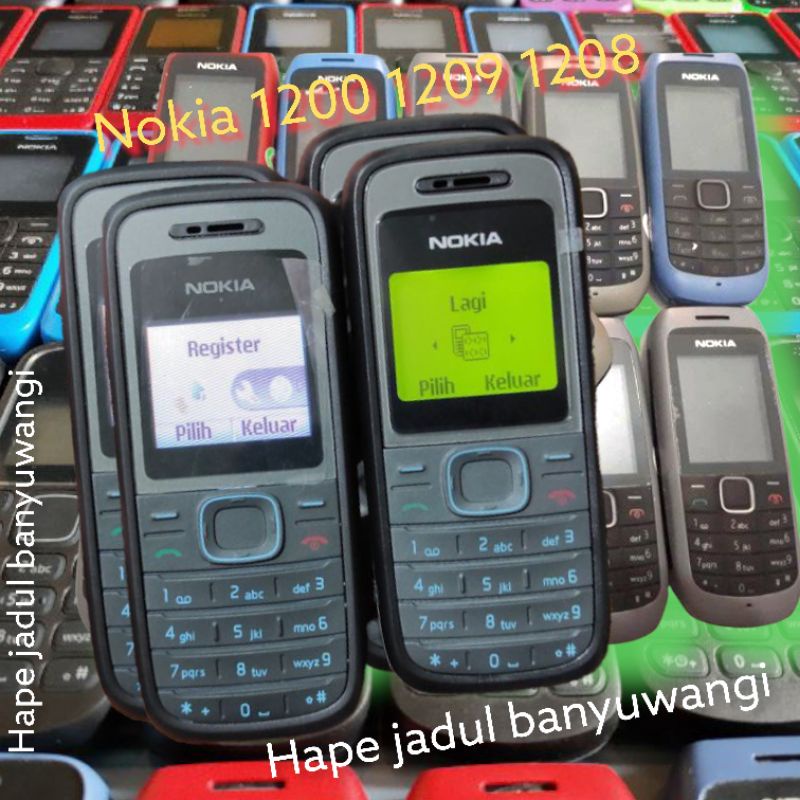 ⭐⭐⭐⭐⭐Unit Nokia 1200/1209/1208 /1280 /1202/1616/100/105 second original