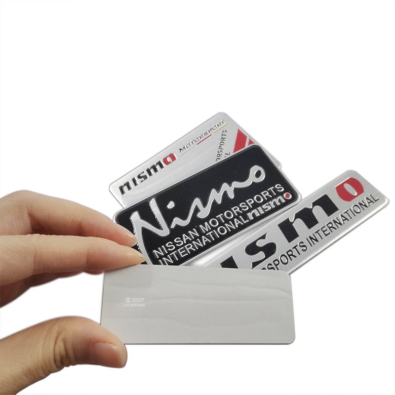 1pc Stiker Emblem Logo NISMO Nissan Bahan Aluminum Untuk Dekorasi Mobil Nissan