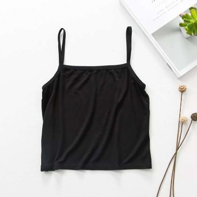SHIMAMURA.ID | CROP TENGTOP TALI | TENGTOP CROP SPANDEX SOFT | TENGTOP CROP | DALAMAN WANITA | ATASAN WANITA | TENGTOP TALI KECIL-1