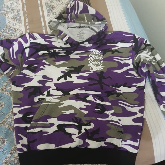 Hoodie ASSC Option Purple Camo / Hoodie Anti Social Social Club /