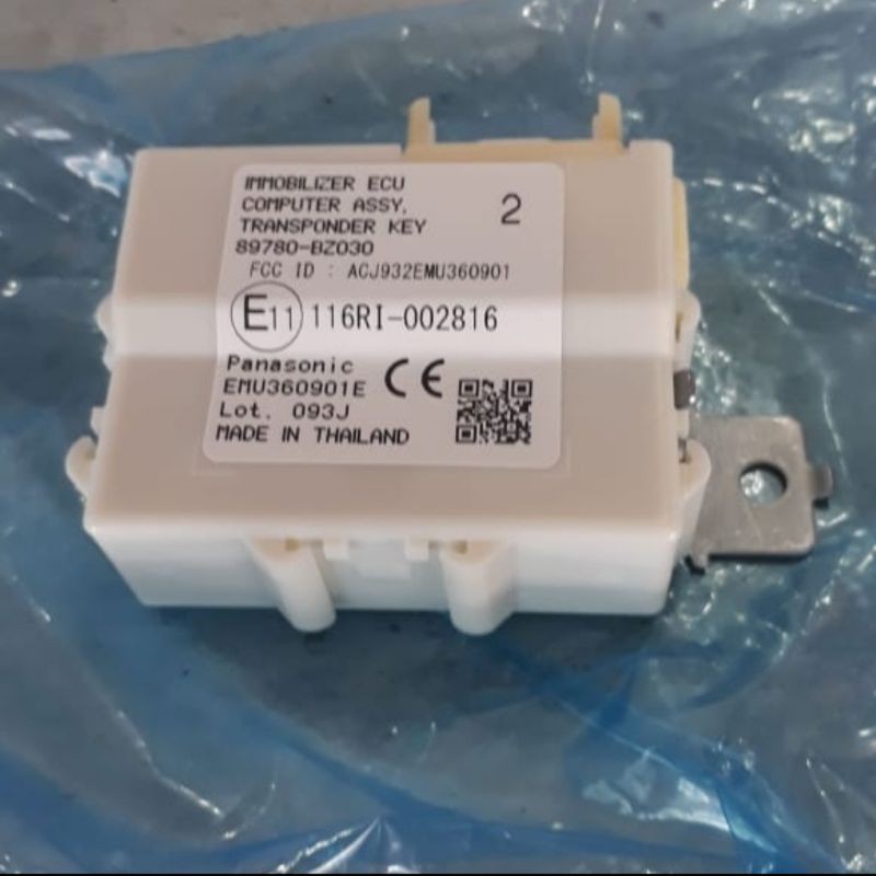 ECU Immobilizer Agya Ayla Calya Sigra 89780-BZ030 Original