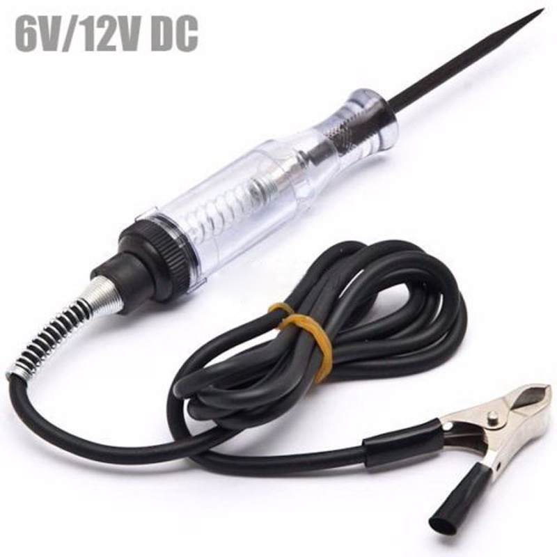 Car Circuit Tester Probe Continuity Fuse Test Light 6v 12v 24v DC Voltage Tester