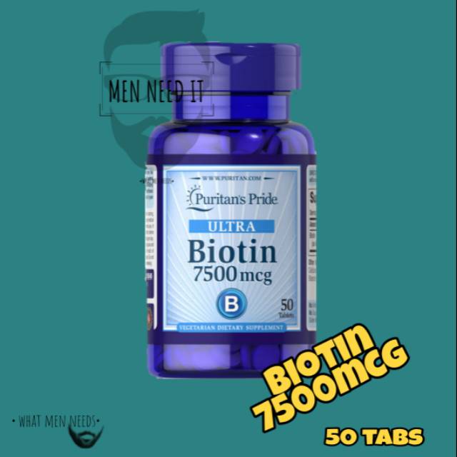 BIOTIN 7500mcg 50 TABS