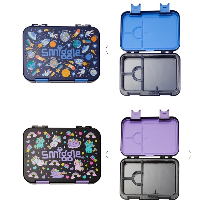 [READY STOCK!!] Smiggle Sky High Medium Bento Lunch Box Original