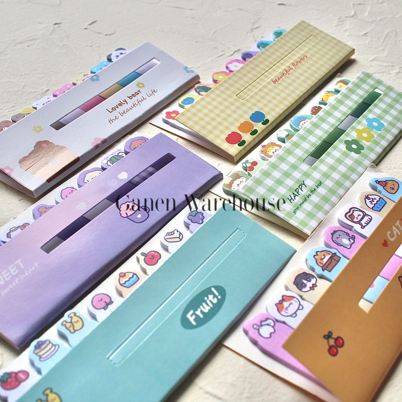 Jual Gw Sticky Notes Motif Post It Kertas Sekolah Diy Korean Lucu