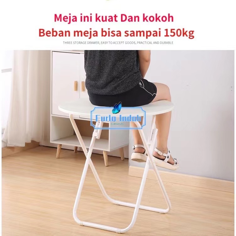 meja lipat meja makan minimalis meja makan lipat meja cafe meja teras TYPE L6/L8#