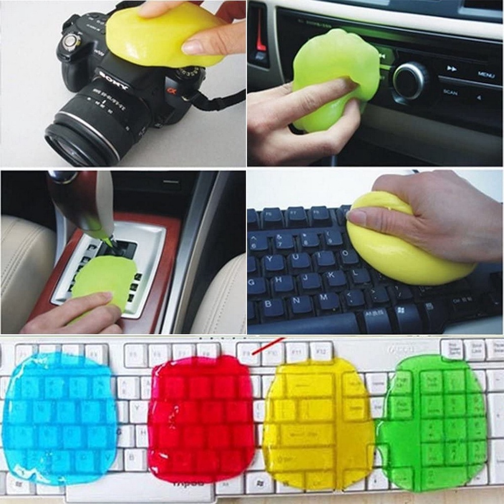 Super Gel Slime  Gel Pembersih Keyboard Mobil Lem Lembut Penghilang Debu Multifungsi