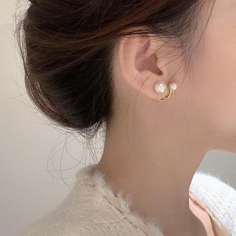 Anting Mutiara Gaya Retro Untuk Aksesoris