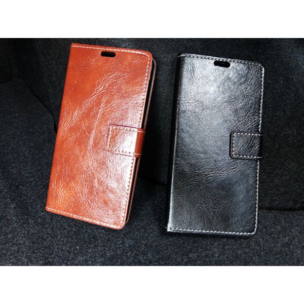 Elegant Retro Flip Leather Case Cover - Alcatel Flash Plus 2