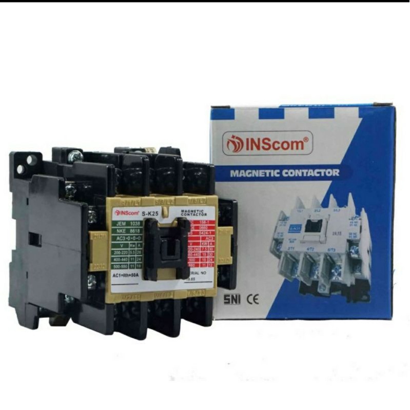 Magnetic Contactor SK-25 220 volt 220V AC Kontaktor SK 25 220VAC Saklar Listrik