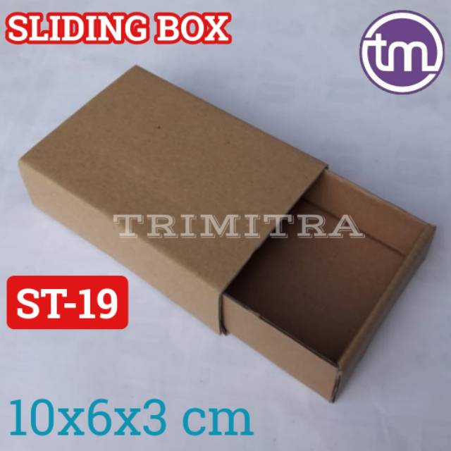 

KOTAK ST-19 KARDUS SLIDING KARTON BOX COKLAT AKSESORIS SOUVENIR