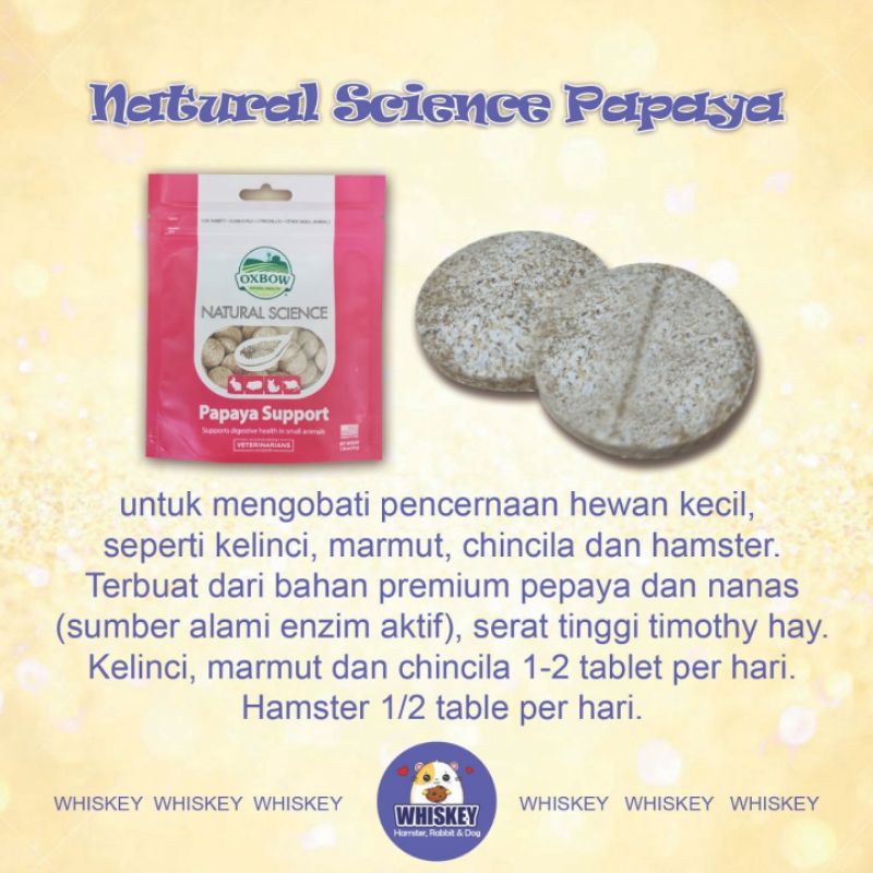 OXBOW NATURAL SCIENCE  OBAT MENCRET KELINCI HAMSTER