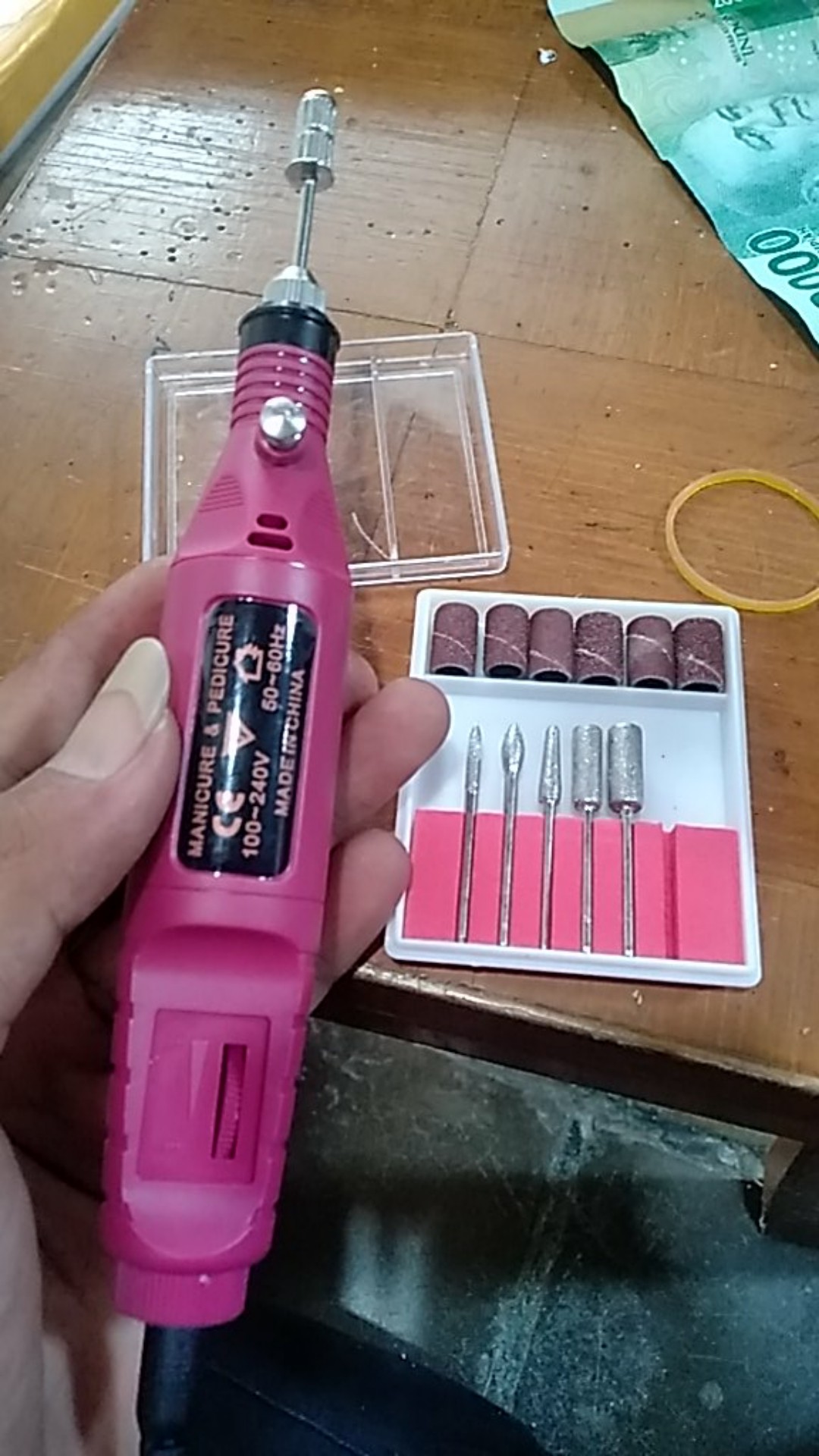 Mesin Mini Grinder Grafir Bor Potong Gerinda Ukir + Adaptor Dc + Mata