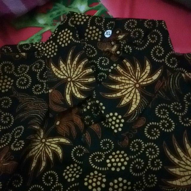 Tey-17 Batik Wanita Asj Sa Hrb026 Kenongo Kemeja Tosca Pendek
