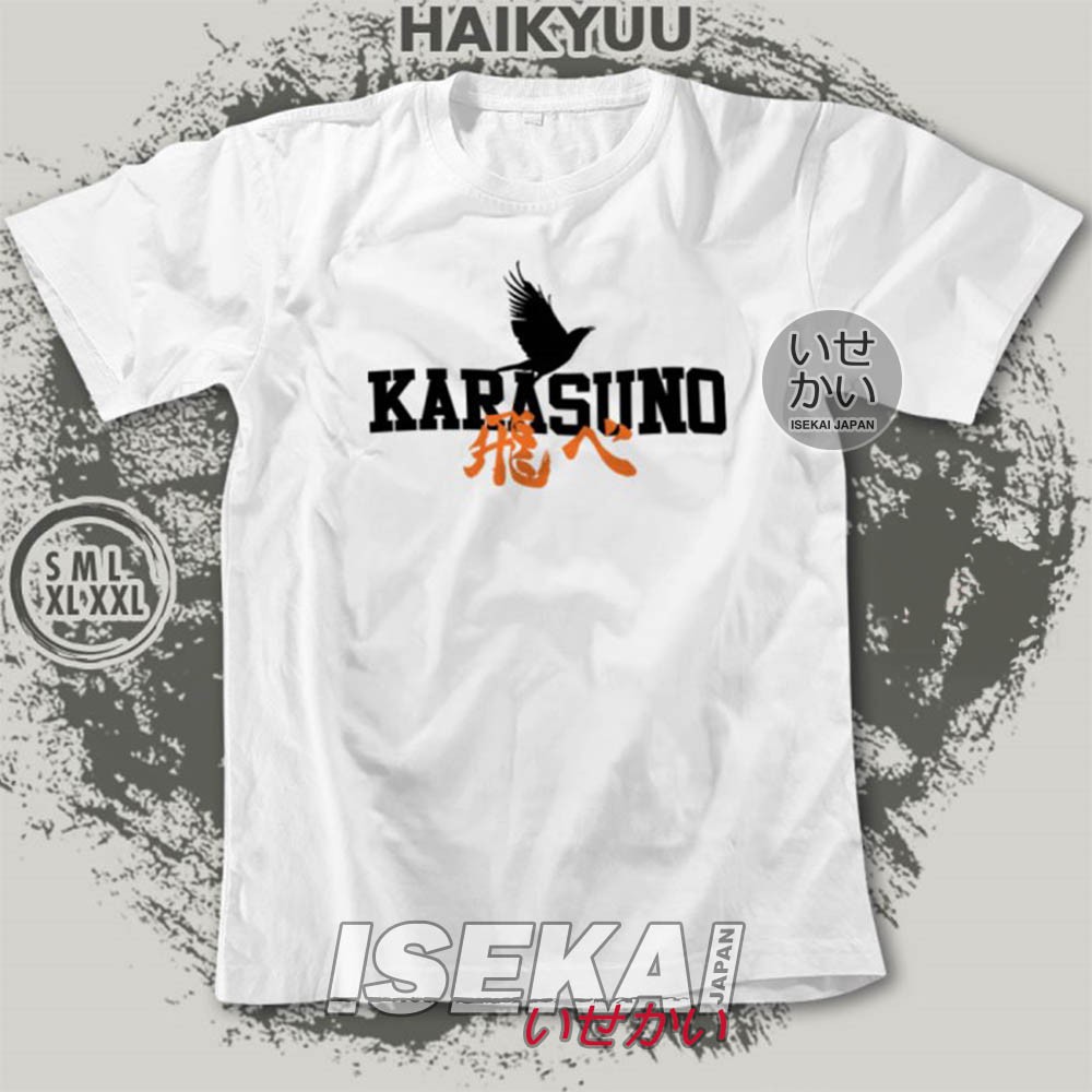 Kaos Karasuno Fly Haikyuu VBC Figure Anime Japan Baju HAIKYU Distro Isekai Jepang Unisex