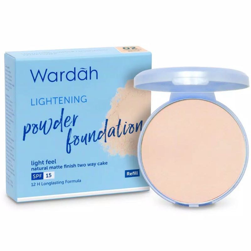 WARDAH REFILL LIGHTENING Powder Foundation LIGHT FEEL 12 GR