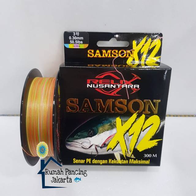 Senar PE Pancing Relix Nusantara Samson X12-300m Pe.3
