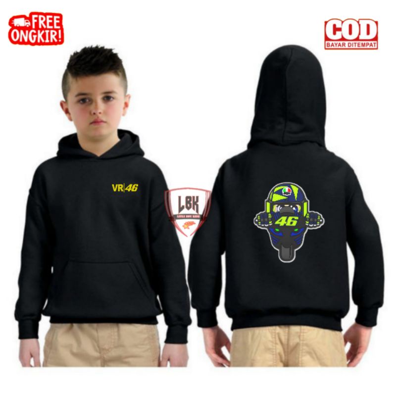 JAKET SWEATER HOODIE ANAK VALENTINO ROSSI