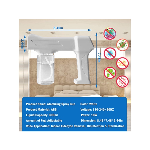 Alat Mesin Spray Disinfectant Portable/Fogging Gun Wireless Nano Spray