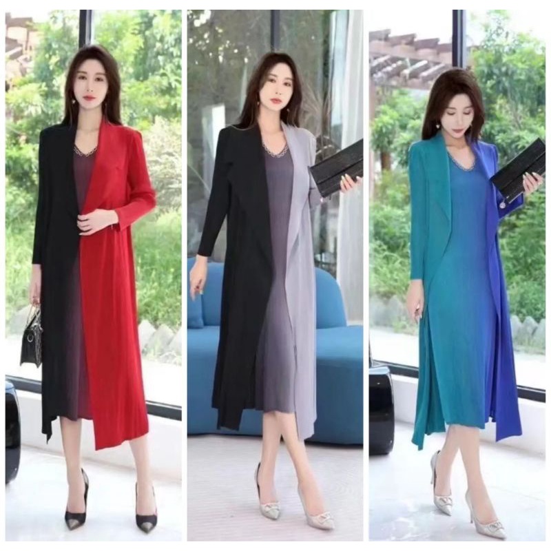 dress plisket premium / dress plisket polos / dress plisket premium bangkok/ dress plisket terbaru