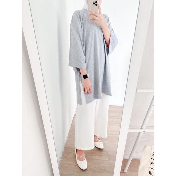 AFI - MC - Myza Oversize XXL Slit Blouse / Top Hijab