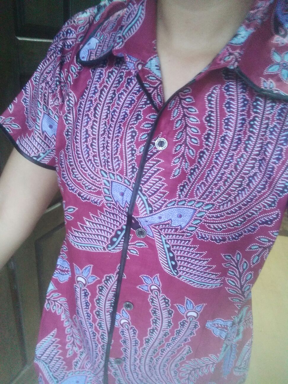 Kemeja Batik Wanita Batik Dua Putri Atasan Wanita Size S Sampai 5l