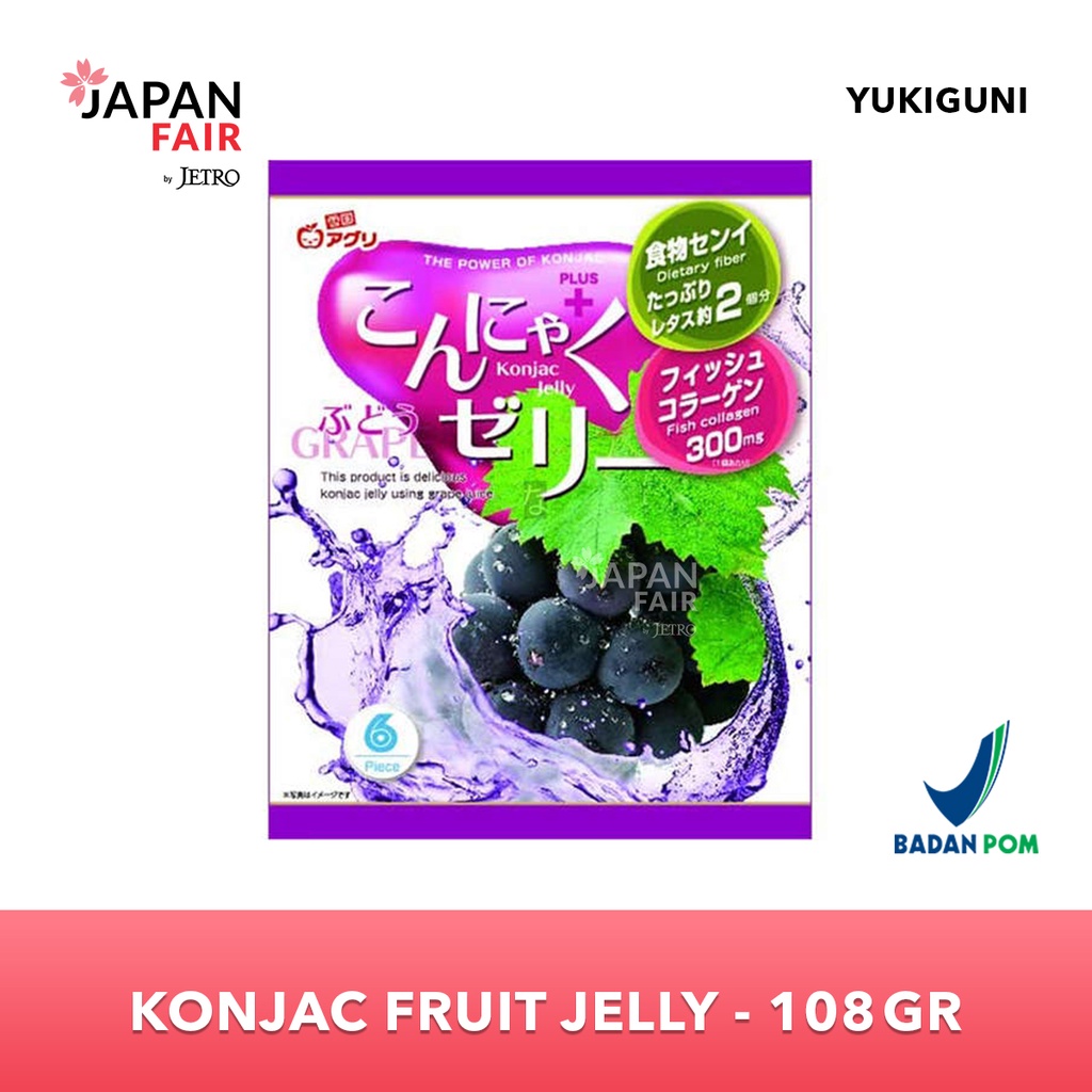 Jelly Jepang Yukiguni Konjac Jeli Grape Anggur