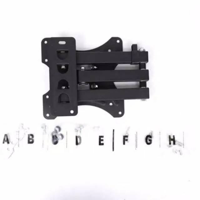 Bracket TV 43 40 32 28 24 22 inch Import SWIVEL 4 Arah Premium Design Best Quality