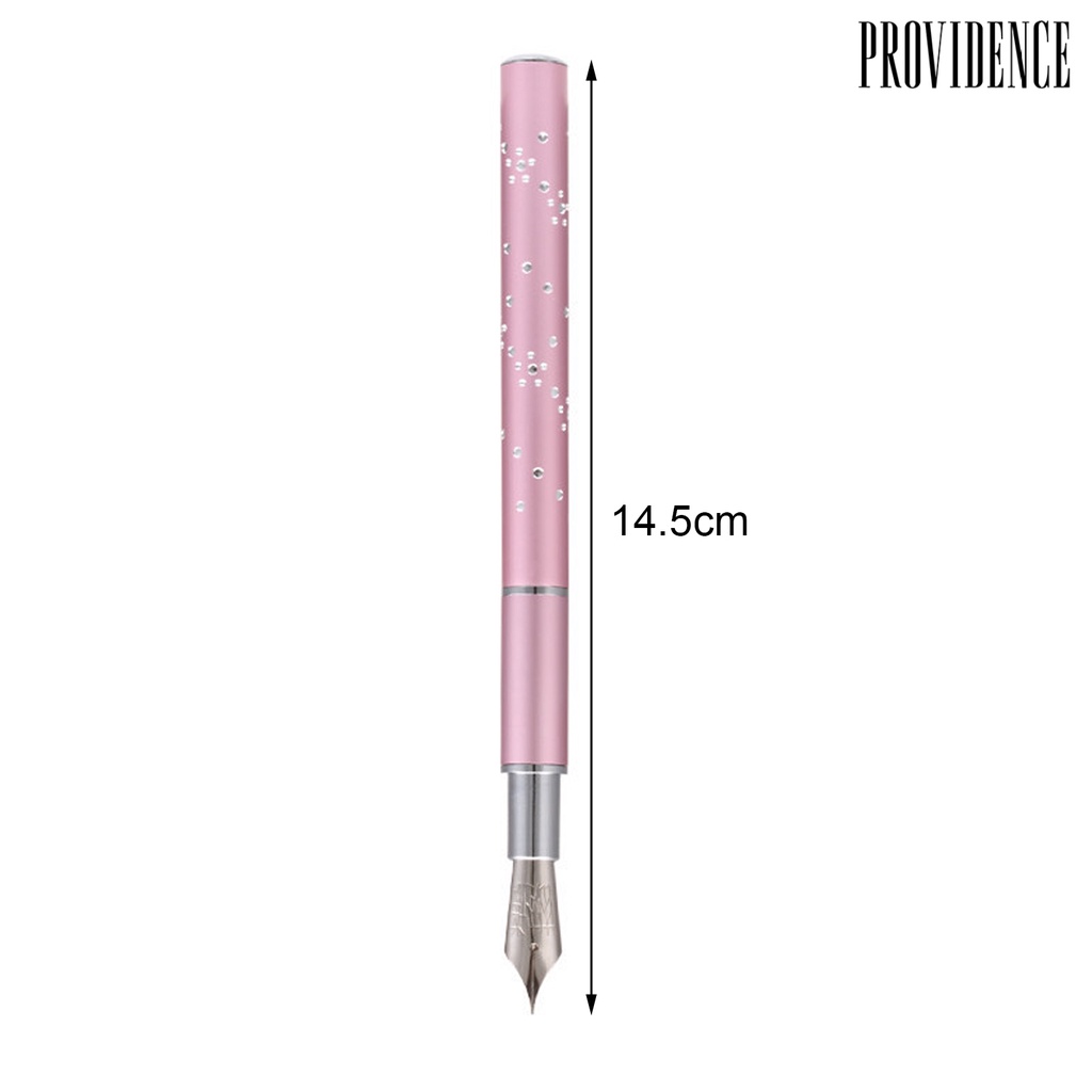 Providence 6Pcs/Set Nail Pen Pink Color Nail Design Metal Diamond Crystal Dotting Pen for Professional