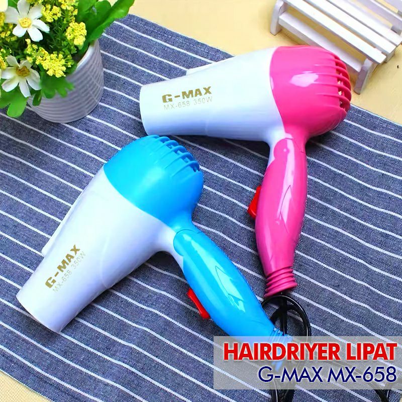 Hairdryer Alat Pengering Rambut Lipat G-Max MX-658
