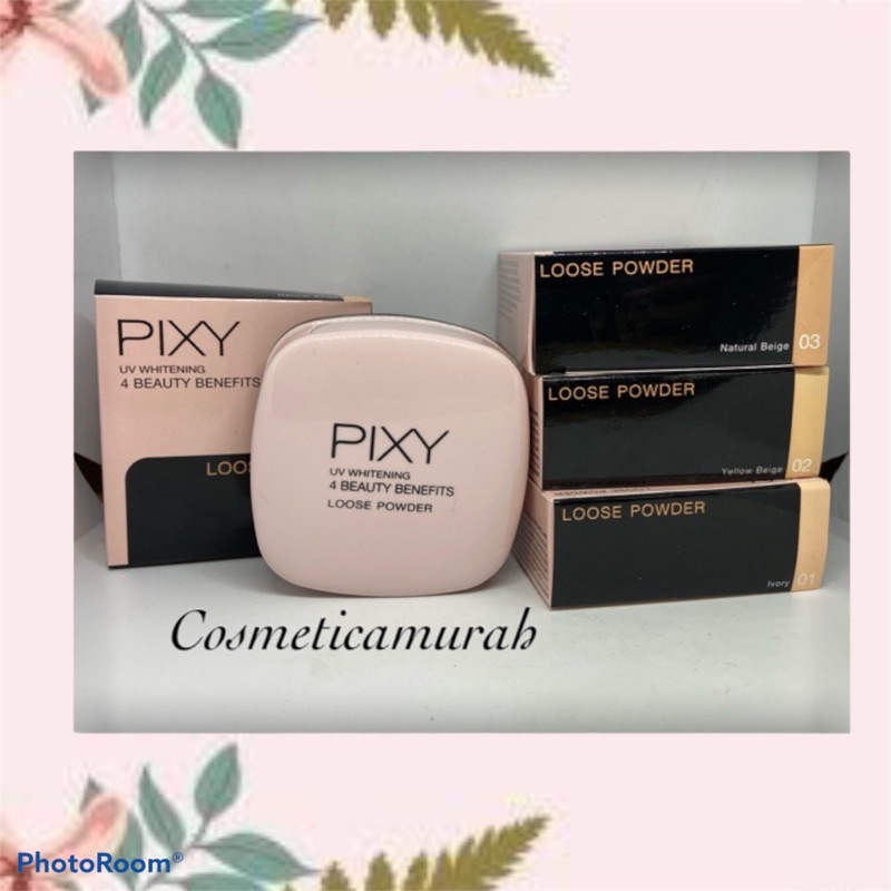 Terbaru / Pixy uv whitening loose powder // bedak tabur pixy terbaru