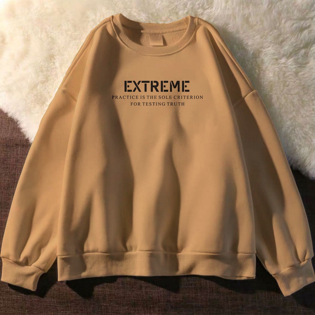 SWEATER UNISEX EXTREME /// ATASAN CASUAL FLEECE TEBAL KEKINIAN TERBARU''