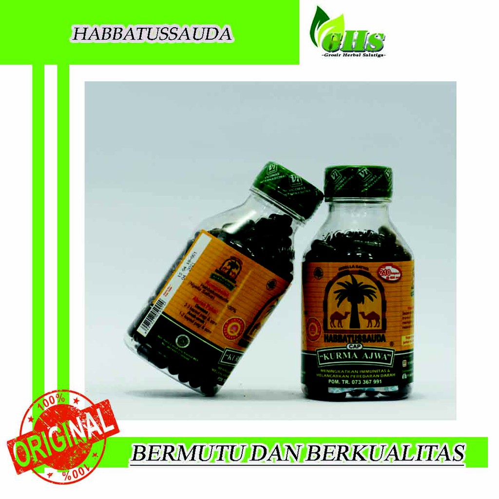 Habbatussauda Isi 210 kapsul Asli Berkualitas