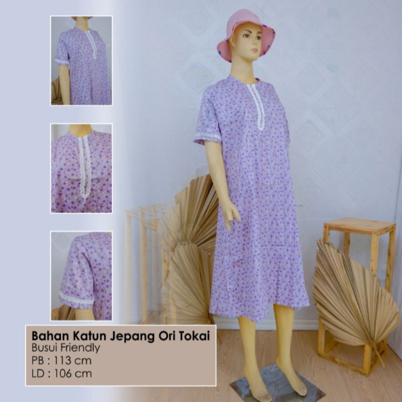 home dress busui pendek daster katun Jepang ori Tokai high quality gratis ongkir