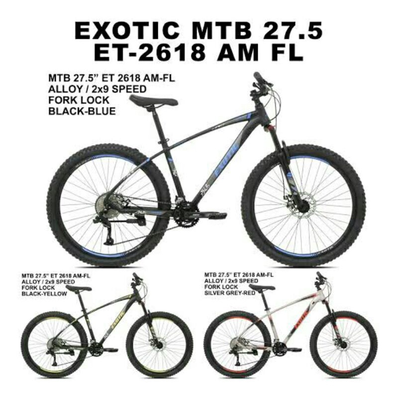 Sepeda Gunung / MTB 27.5 Exotic AM FL