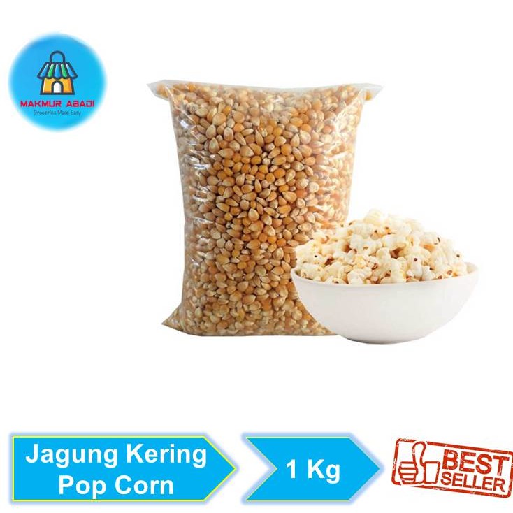 Jagung Kering Pop Corn|| Makmur Abadi Official Store