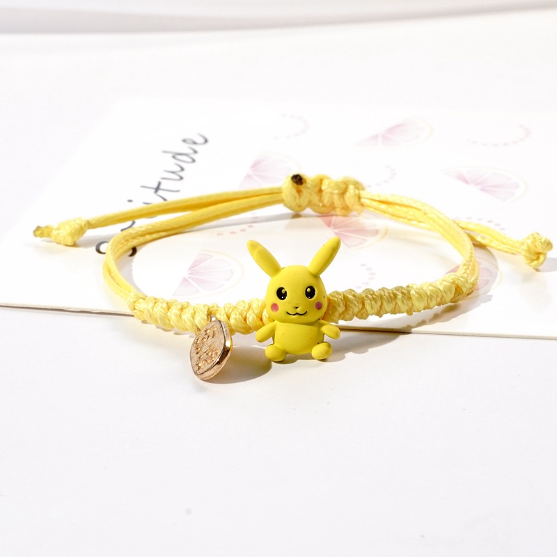 Gelang bear etnik bead Tali persahabatan Braided Bracelet/Friendship Adjustable Fashion Aksesoris-yellow