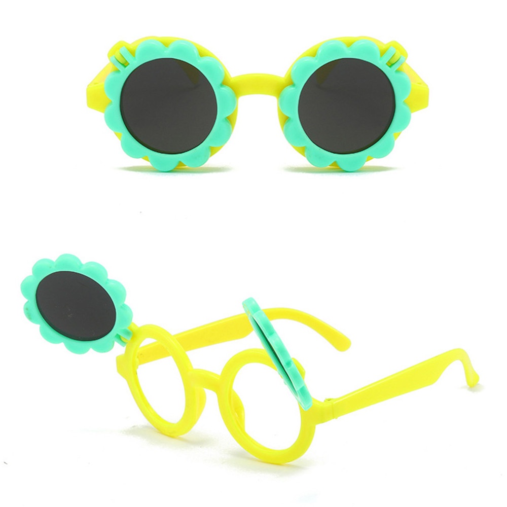 Sun Flower Kacamata Sunglass Desain Bunga Matahari Lucu Untuk Anak Kecil