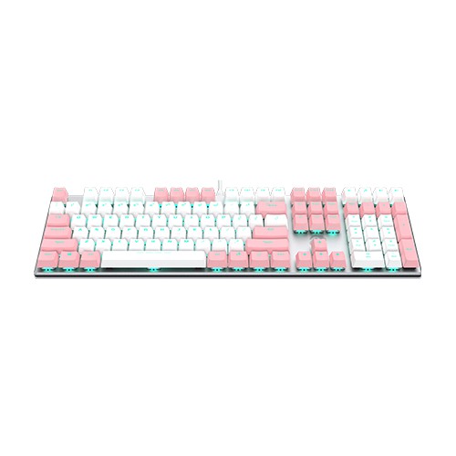 DAREU EK-810 BORDERLESS WHITE PINK MECHANICAL GAMING KEYBOARD EK810