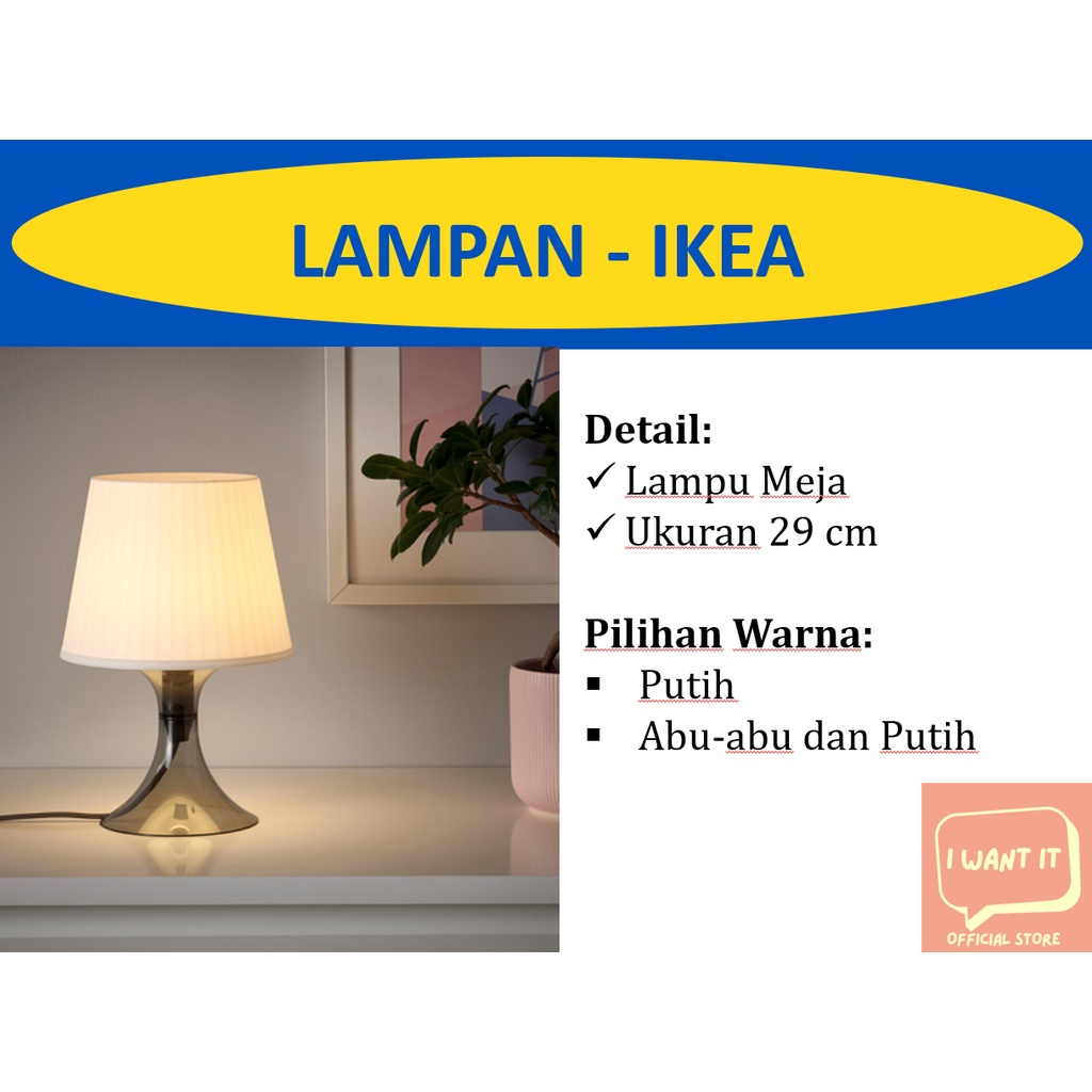 Jual Lampu Meja Dengan Pilihan Warna Putih Atau Hitam / Lampu Minimalis ...