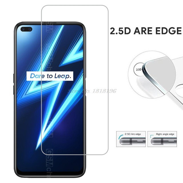 Tempered Glass Layar Clear Realme 6 , 6 Pro Screen guard + Antigores Tempered Glass Camera Back Lens