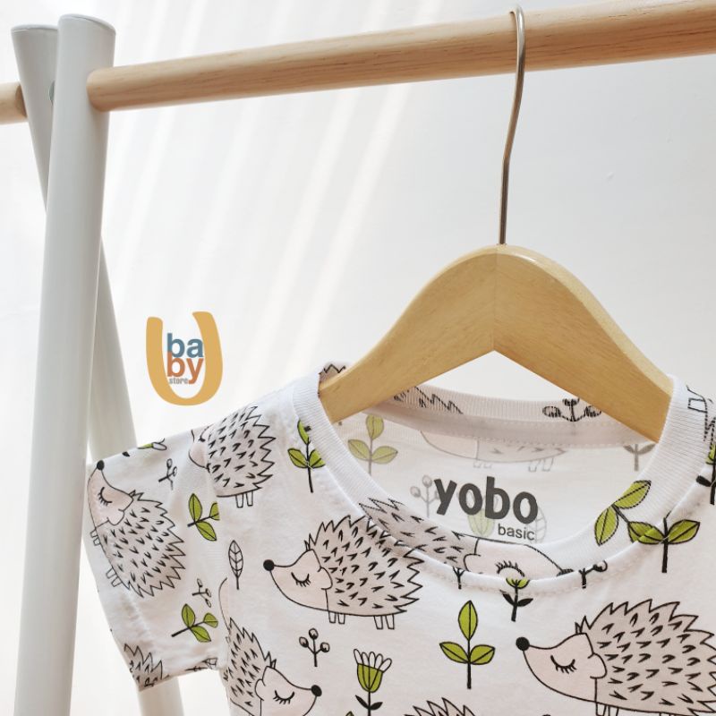 E-SHIRT (EVERYDAY T-SHIRT) YOBO BY BABYU | BAJU KAOS SANTAI BAYI &amp; ANAK (SIZE KECIL)