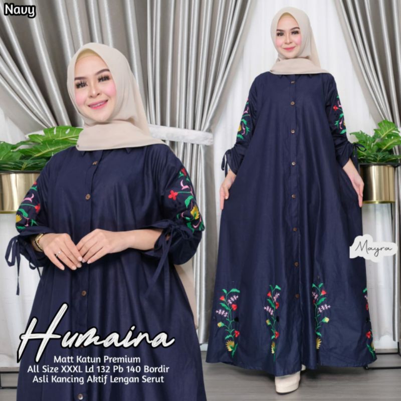 Gamis motif HUMAIRA ori MAYRA