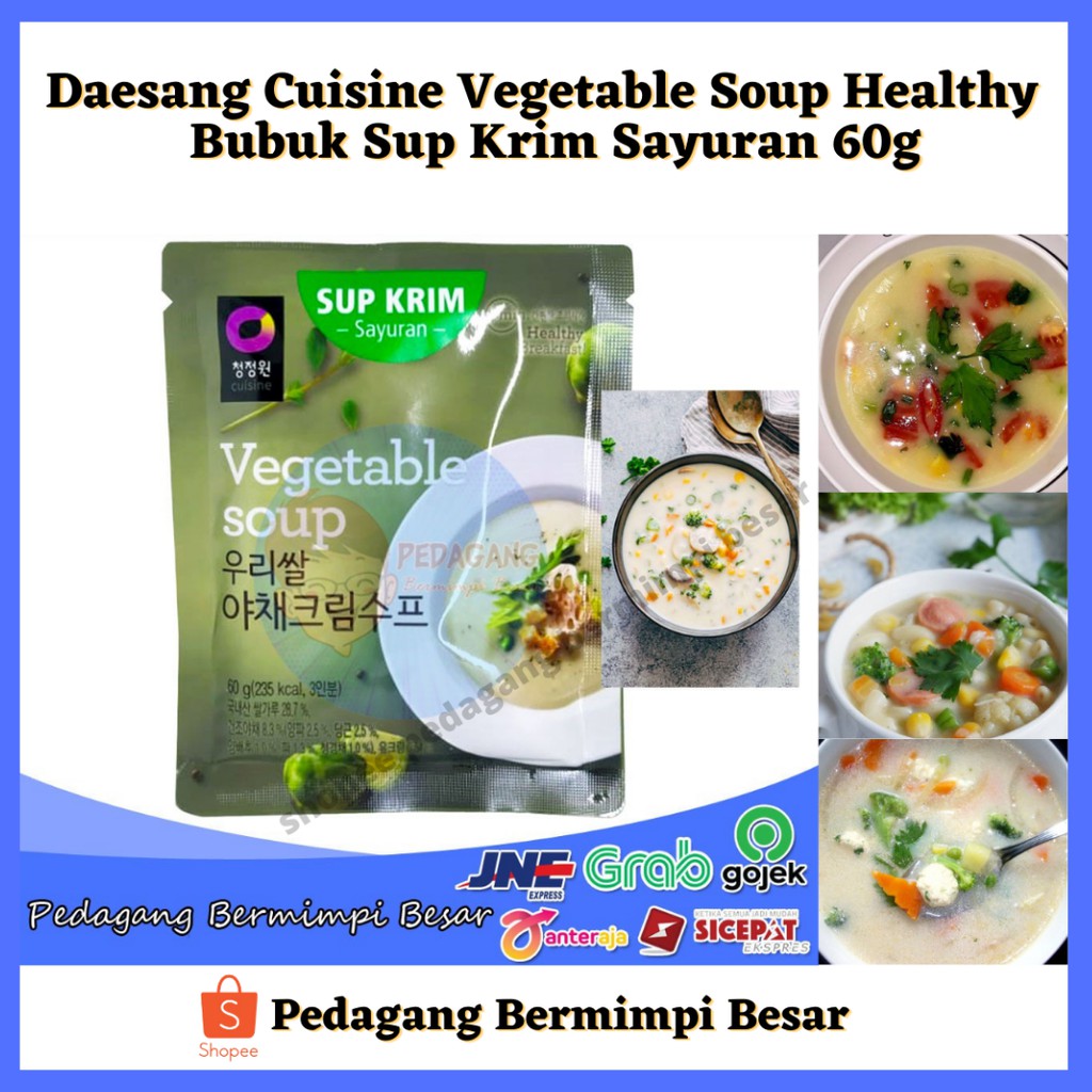 Daesang Cuisine Vegetable Soup 60gr | Bubuk Sup Krim Sayuran