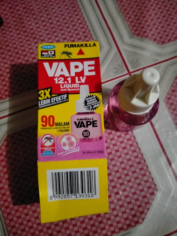Obat Nyamuk Vape Liquid Refill 90 Malam Fruity Fresh - Anti Nyamuk Vape