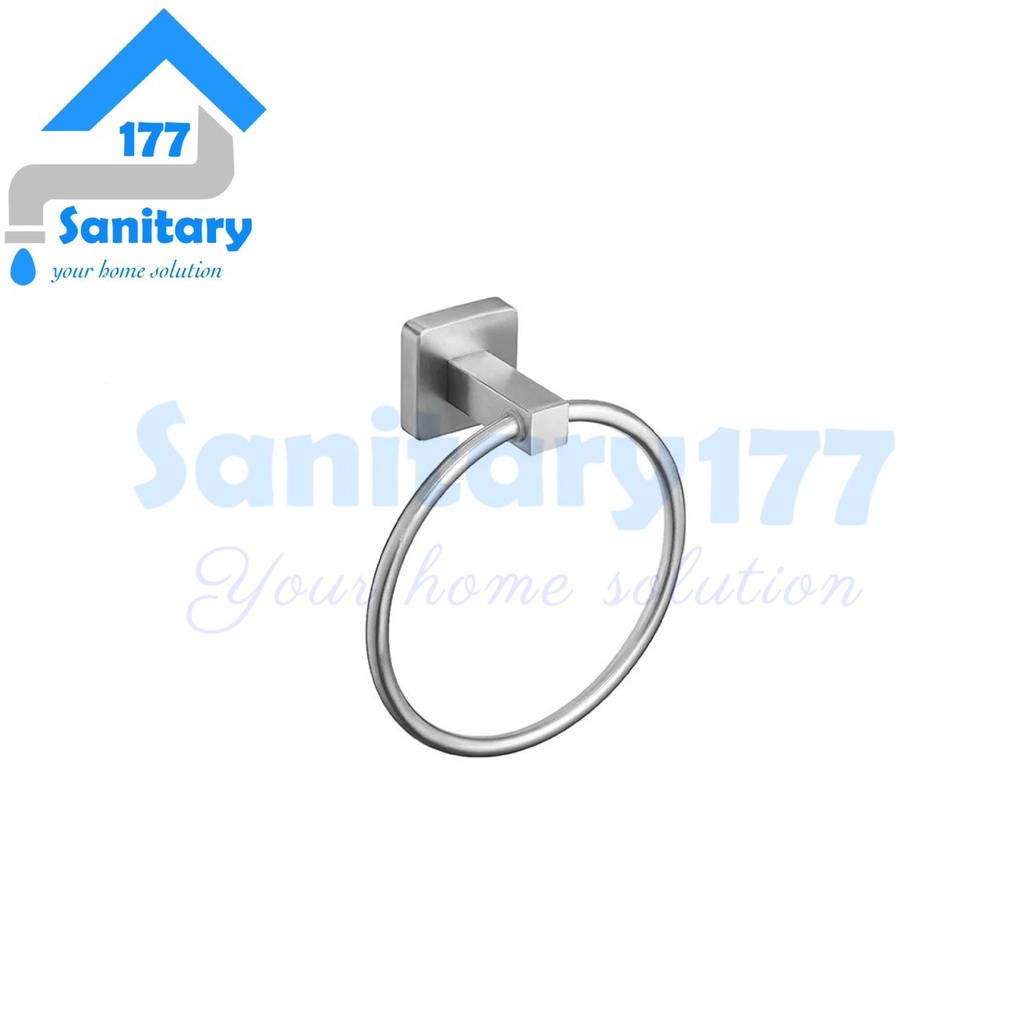 Towel ring stainless sus304 kotak minimalis 30304- gantungan lap hanger hook holder rak ring handuk stenlis