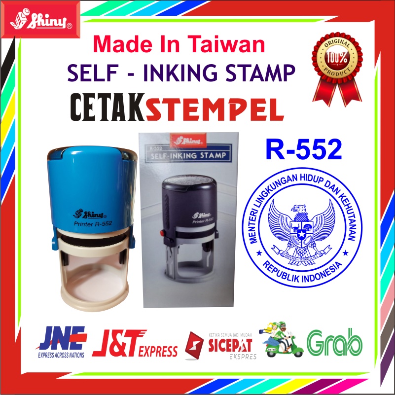 

SETEMPEL CAP STEMPEL SHINY R-552 OTOMATIS KANTOR PERUSAHAAN TOKO SEBAGUNA